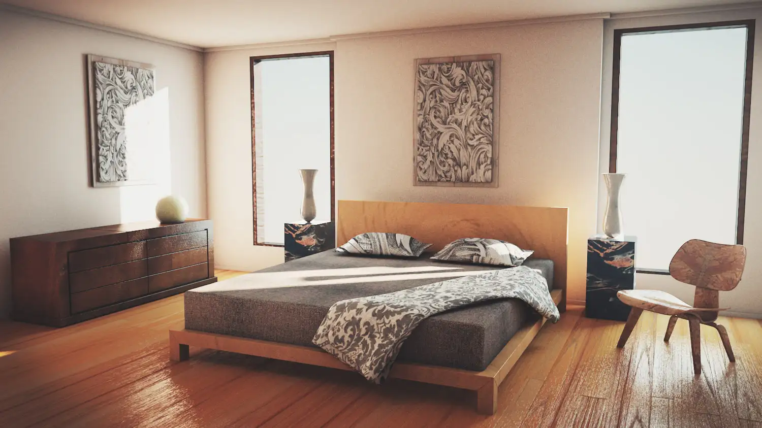 GSG贴图预设包：500个C4D材质 Texture Kit Pro - C4D之家 - Bedroom.jpg