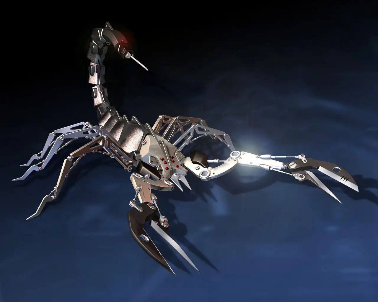 机械巨蝎渲染图 Mechanical giant scorpion