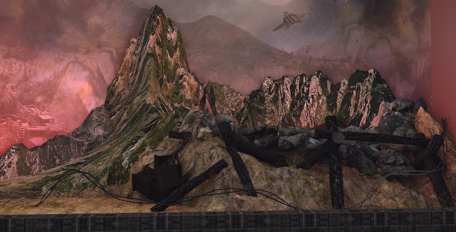 战争半景画工程模型：战壕工事C4D模型 Trenches