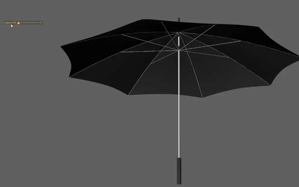 雨伞C4D模型（带XP，可以打开合住） Umbrella