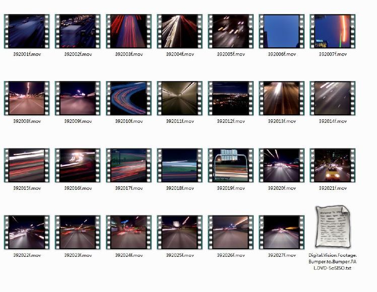 27个汽车拖尾高清视频素材（MOV）