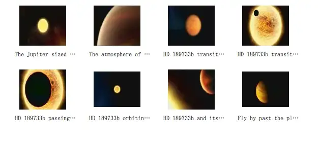 8个太空行星视频素材（MOV）