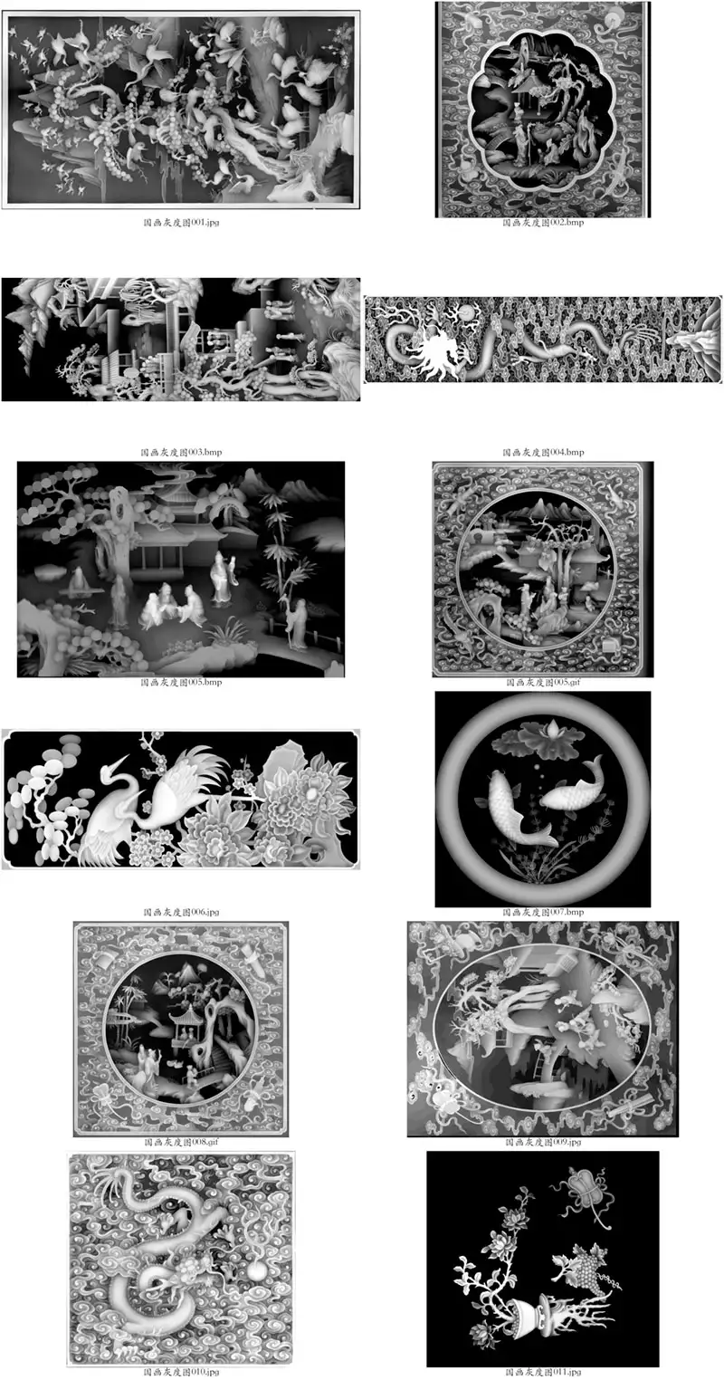 49幅国画实用灰度图（BMP/JPG） - C4D之家 - 联系表-001.jpg