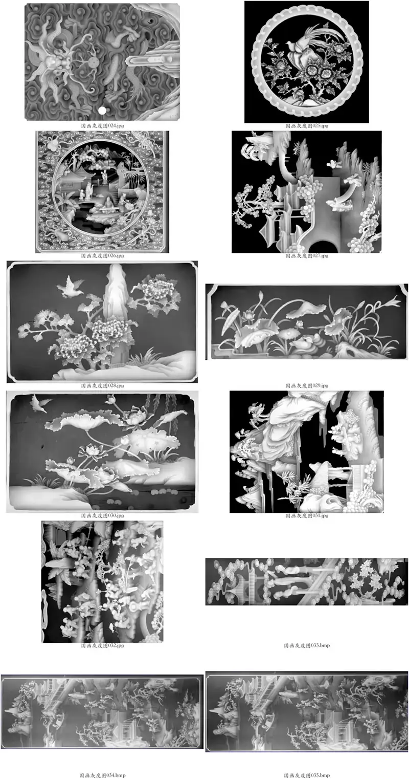 49幅国画实用灰度图（BMP/JPG） - C4D之家 - 联系表-003.jpg