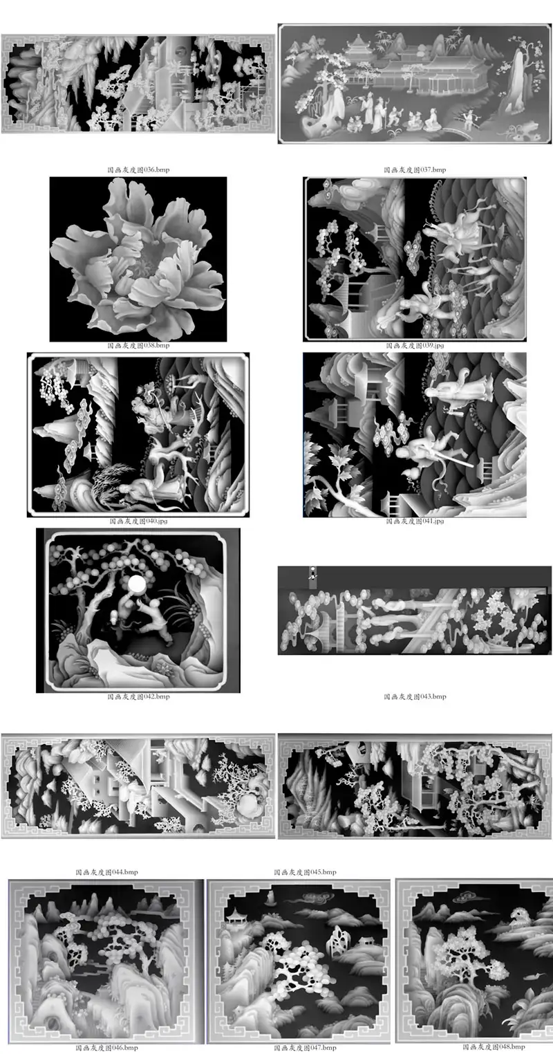 49幅国画实用灰度图（BMP/JPG） - C4D之家 - 联系表-004.jpg