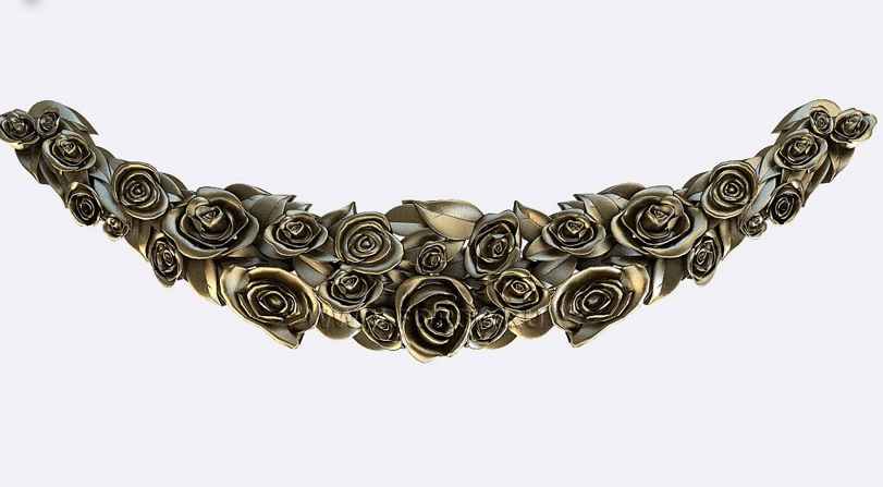 玫瑰花造型雕刻模型（STL雕刻三维模型）