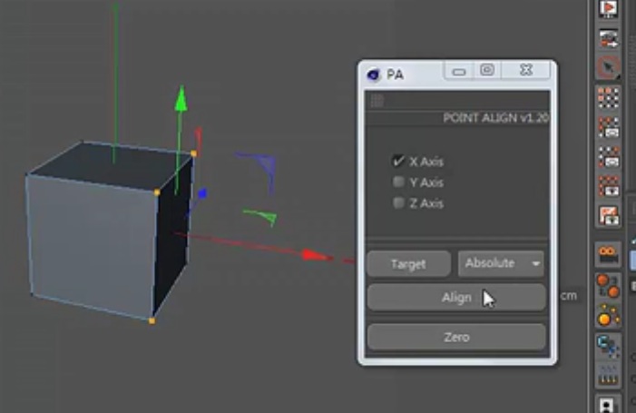 C4D点对齐插件Point Align v1.20使用教程