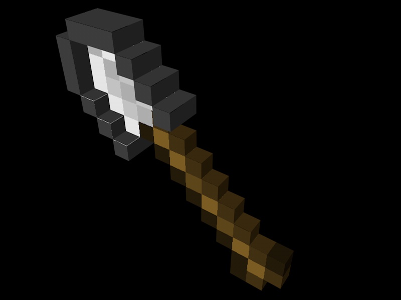 minecraft 立体铁铲模型 - C4D之家 - chanzi.jpg