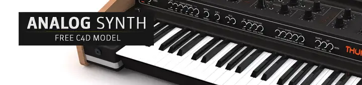 乐器模型：合成器键盘C4D模型 Synth Keyboard - C4D之家 - Free_C4D_Model_Analog_Synth_Keyboard.jpg