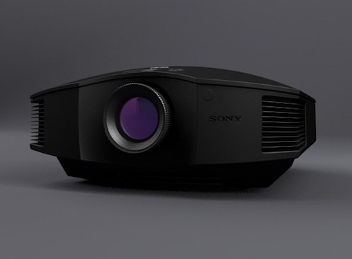 SONY（索尼）黑色投影仪 投影机C4D模型（含材质）projector - C4D之家 - cinema4d_ 2014-02-19 下午2.16.37.jpg