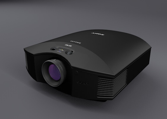 SONY（索尼）黑色投影仪 投影机C4D模型（含材质）projector - C4D之家 - cinema4d_ 2014-02-19 下午2.17.15.jpg