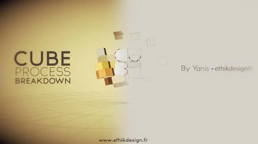 C4D制作魔盒动画教程:CUBE PROCESS BREAKDOWN