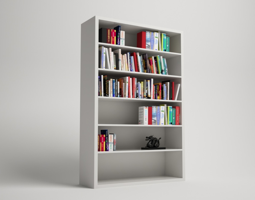 书架 书柜C4D模型 bookshelf（vray）