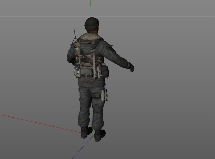 外国军人C4D模型 kamarov