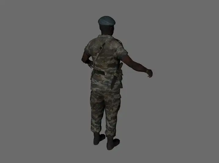 国外军人：实用进阶军事指挥官C4D模型 Warlord