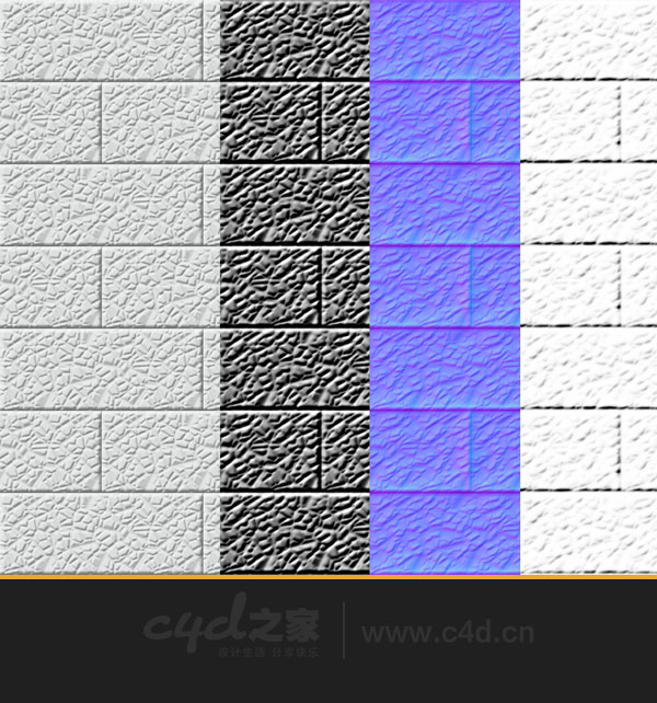 白瓷砖材质贴图 White ceramic tile