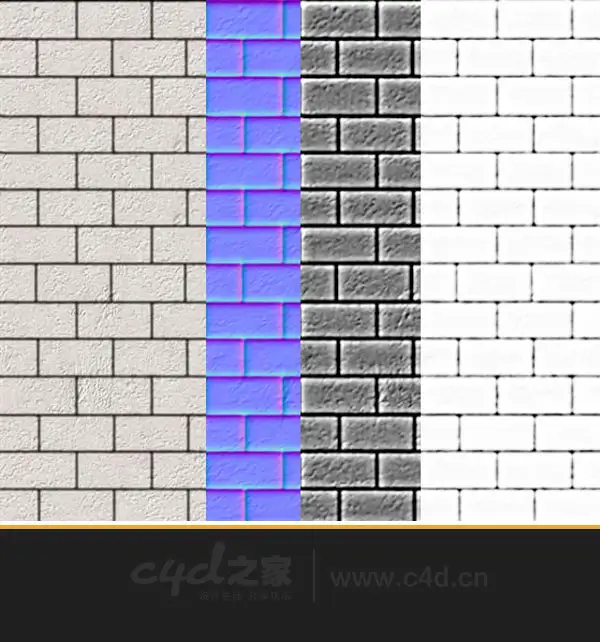 白瓷砖贴图 Ceramic tile（含法线贴图）