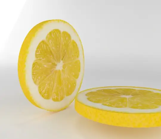 切片柠檬3D模型 lemon thin slice