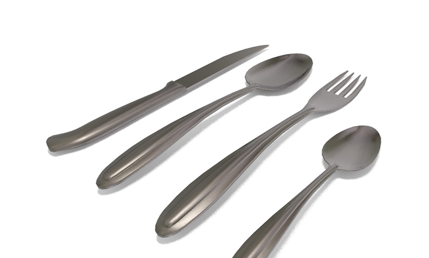 餐具（刀子、叉子、勺子）C4D模型 utensils