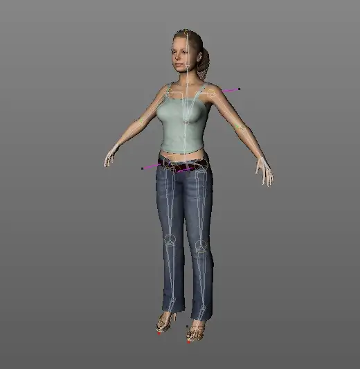 牛仔女人C4D模型（带绑定） Woman03 c03 - C4D之家 - cinema4d_ 2014-02-27 上午1.01.20.jpg
