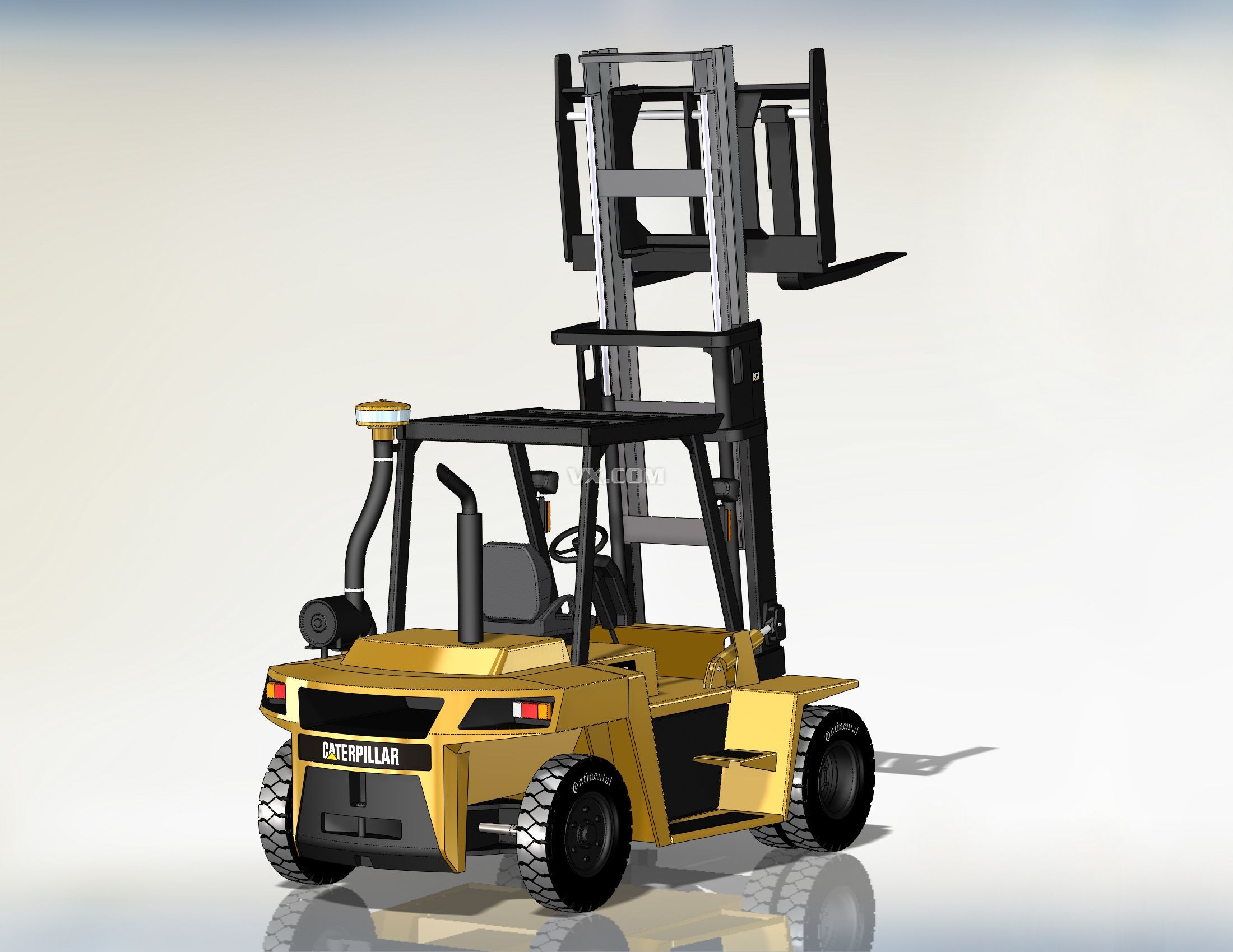 卡特彼勒CAT叉车 DP70(solidworks模型) - C4D之家 - 20140108060138538.jpg