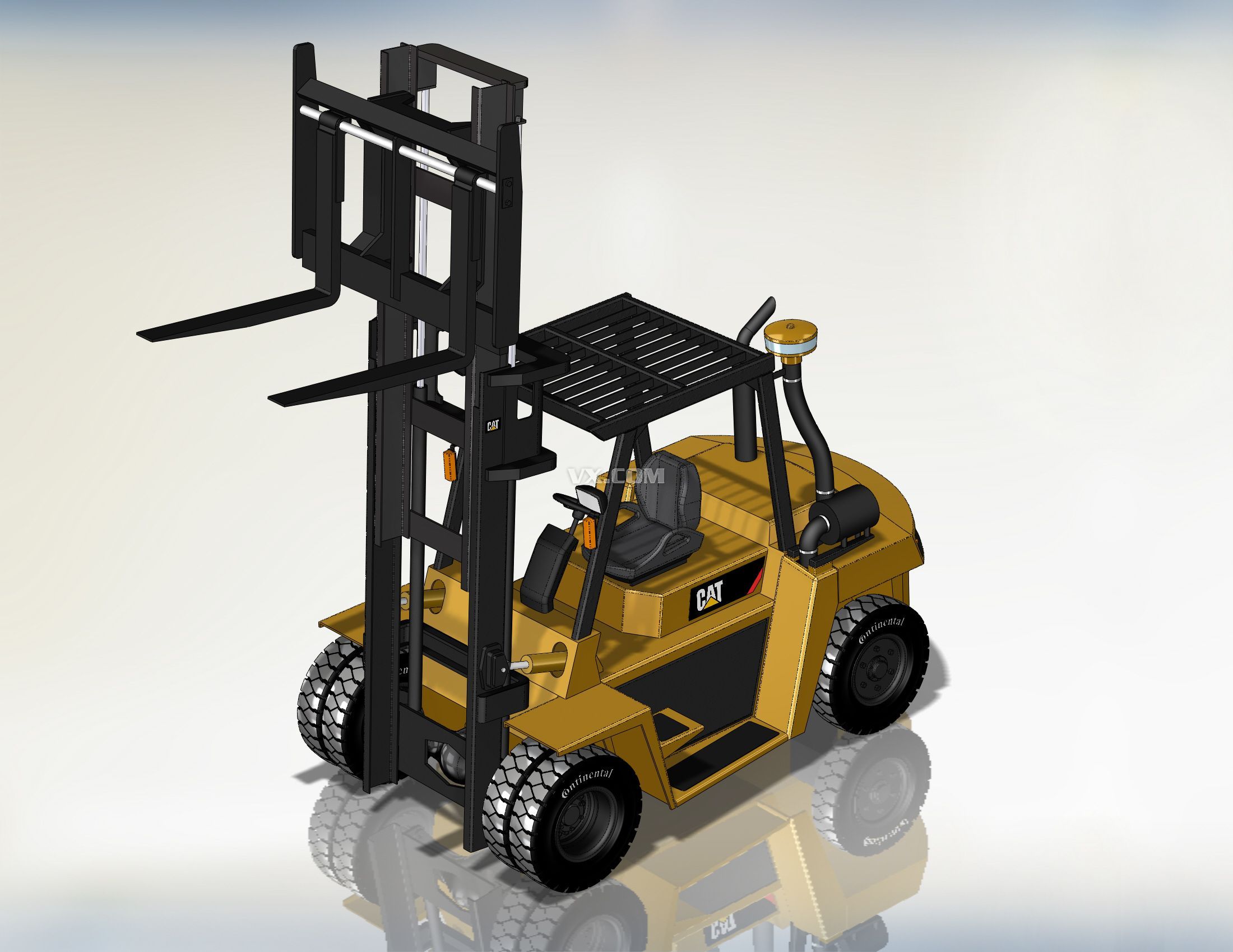 卡特彼勒CAT叉车 DP70(solidworks模型) - C4D之家 - 20140108060138586.jpg