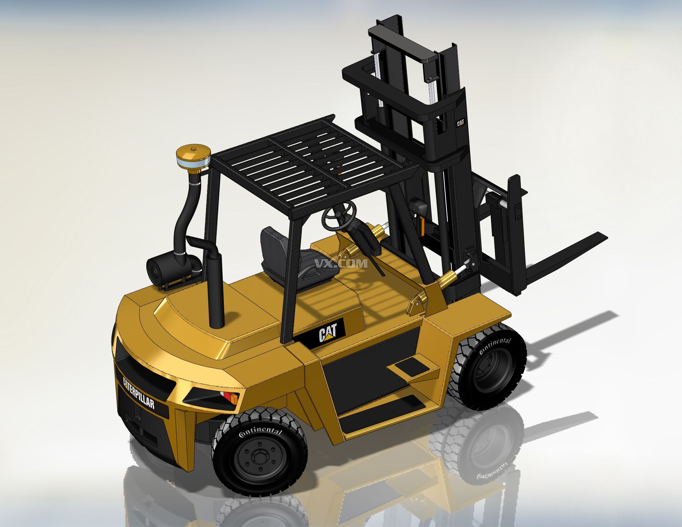 卡特彼勒CAT叉车 DP70(solidworks模型) - C4D之家 - 20140108060139629.jpg