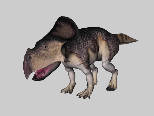 白垩纪恐龙C4D模型：原角龙 Protoceratops - C4D之家 - cinema4d_ 2014-03-01 下午7.03.19.jpg