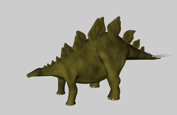 恐龙C4D模型： 剑龙 Stegosaurus