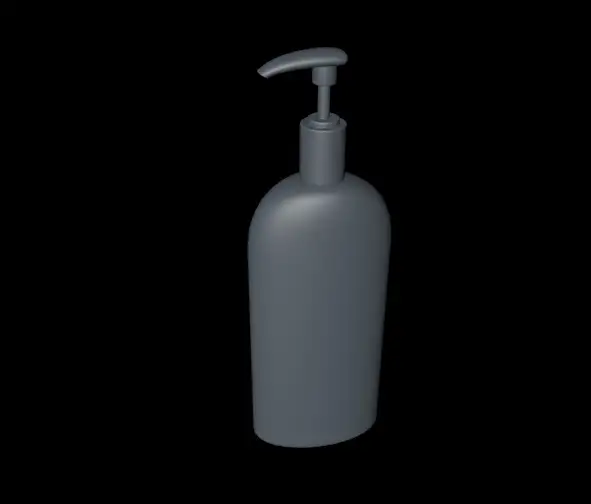 洗发水瓶C4D白模 Hands Lotion