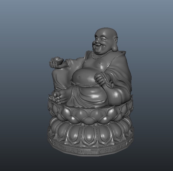 弥勒佛（莲花座）3D模型 Maitreya Buddha（C4D/MB/FBX）