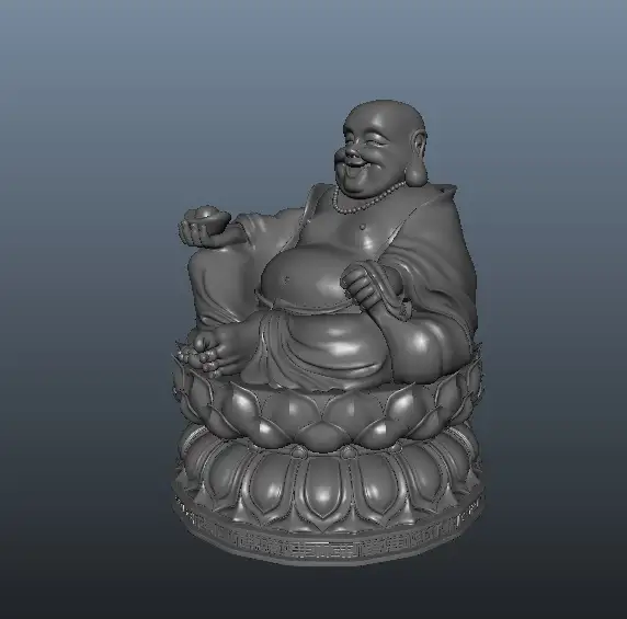 弥勒佛（莲花座）3D模型 Maitreya Buddha（C4D/MB/FBX） - C4D之家 - cinema4d_ 2014-03-04 下午7.06.25.jpg