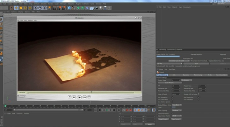 使用Cinema 4D做纸张燃烧的教程 Tutorial 09 - Burn Shader