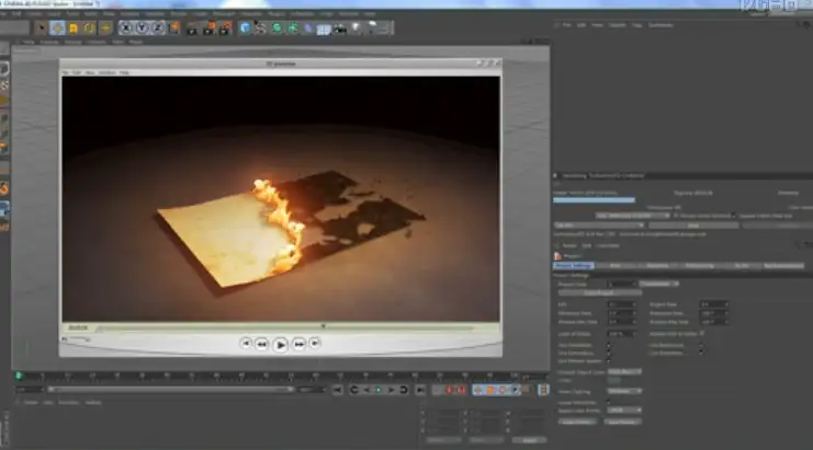 使用Cinema 4D做纸张燃烧的教程 Tutorial 09 - Burn Shader