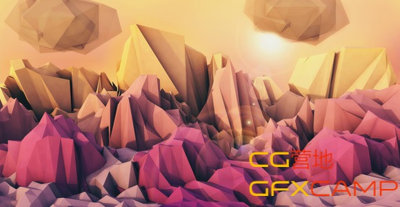 C4D做低面多边形地形 CINEMA 4D – CREATING ABSTRACT LOW-POLY LANDSCAPES - C4D之家 - Cinema-4D-Creating-Abstract-Low-Poly-Landscapes-Tutorial.jpg