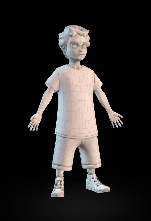 C4D做的小男孩模型 3D Child Model - C4D之家 - 4679e77751fd4bf9f2e191afb6ae88f1.jpg