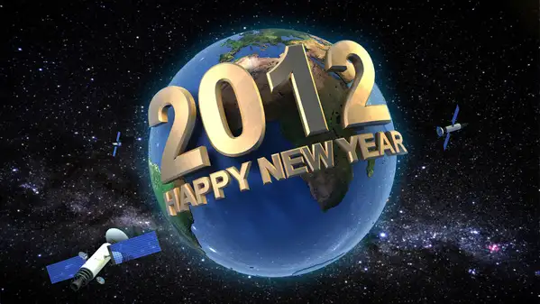 C4D+ZBRUSH作品：2012新年快乐 Happy New Year 2012