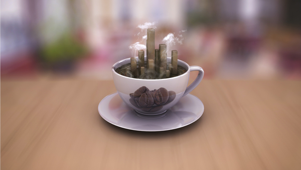 C4D创意作品：咖啡杯里的城市 Cofee Towers - C4D之家 - 639adcd8a57ce477839edf7ea280257a.jpg
