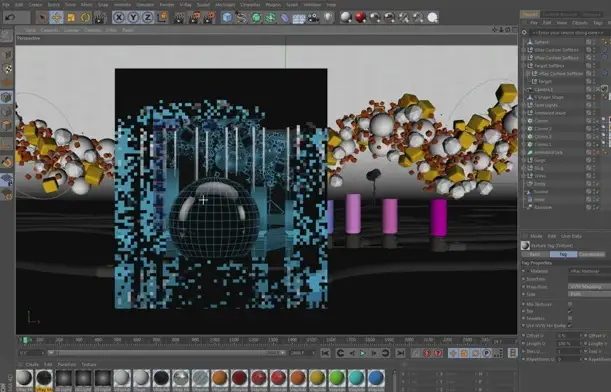 VRay fo C4D (CINEMA 4D) 线框效果渲染教程