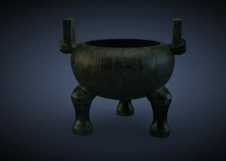 三足双耳青铜鼎C4D模型 Bronze tripod 3dmodel - C4D之家 - cinema4d_ 2014-03-10 下午1.51.35.jpg