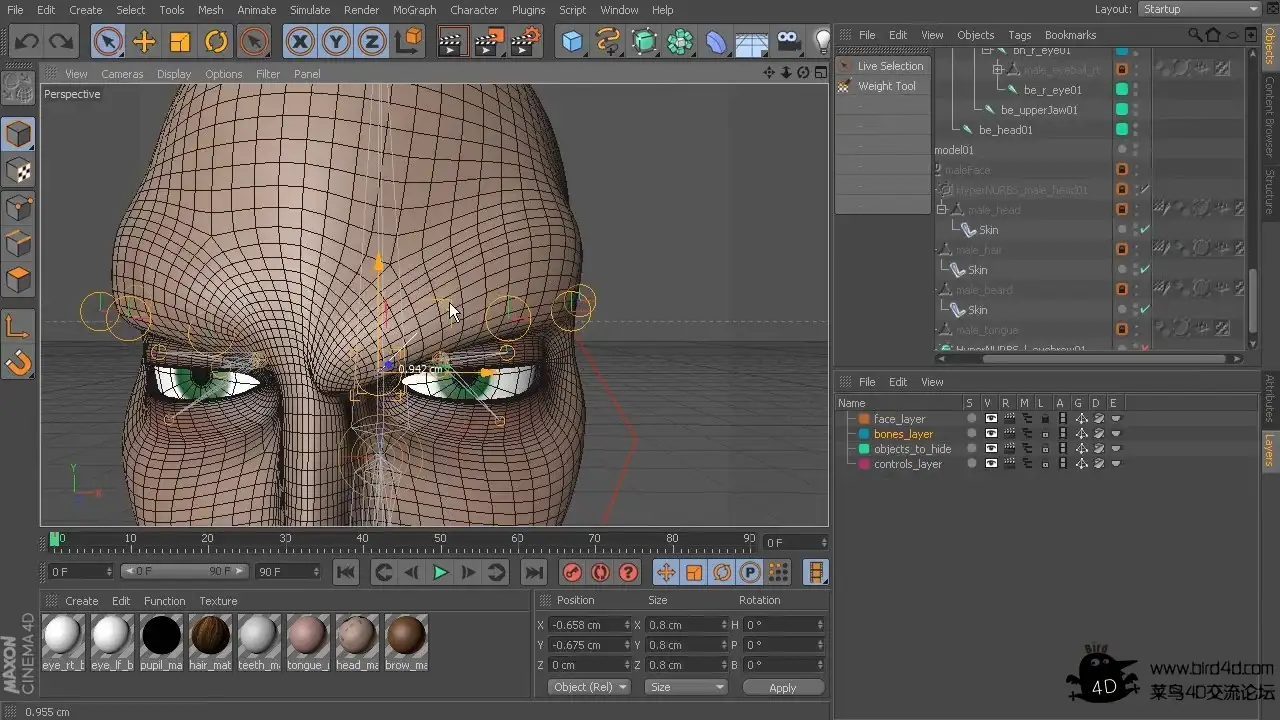 digital tutors教程：C4D面部绑定教程 Facial Rigging in Cinema 4D（含工程文件）