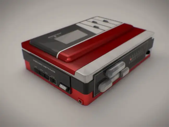 老式随身听C4D模型 Vintage Walkman Model