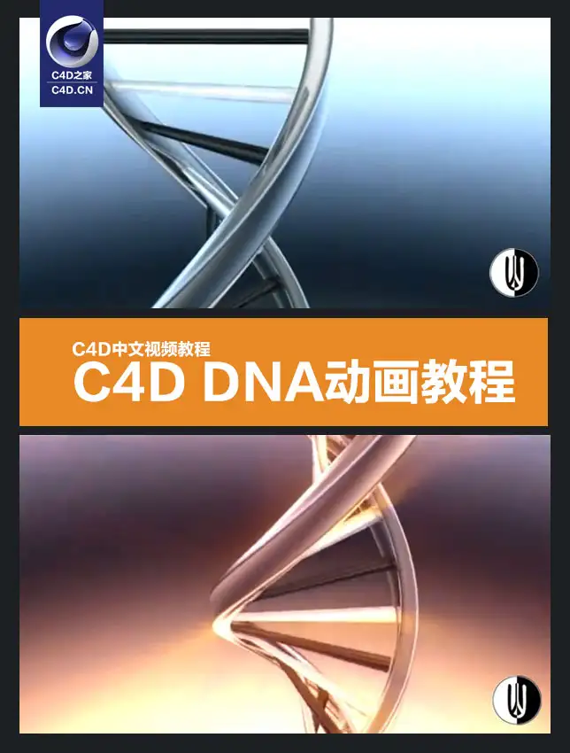 C4D中文视频教程：C4D DNA动画教程 - C4D之家 - G8nxy.jpg