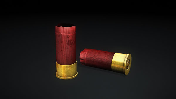 猎枪子弹壳C4D模型 Shotgun Shell