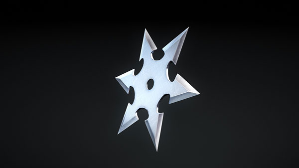 手里剑Shuriken C4D模型（六角飞镖） - C4D之家 - Preview.jpg