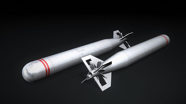 现代海军武器：鱼雷3D模型 Torpedo 3d models - C4D之家 - Preview.jpg