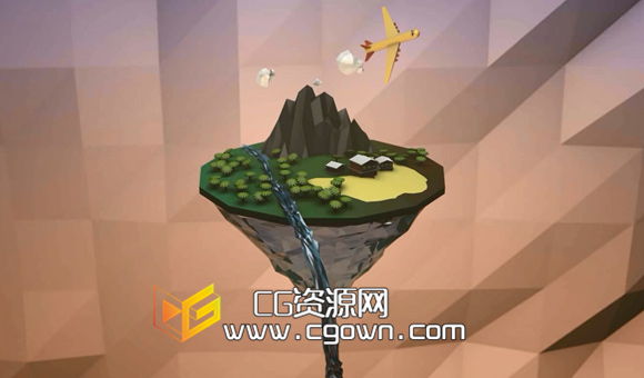 Cinema 4D创建一个低面多边形孤岛教程（含工程文件） - C4D之家 - Cinema-4D-Creating-a-Low-Poly-Island-Tutorial.jpg