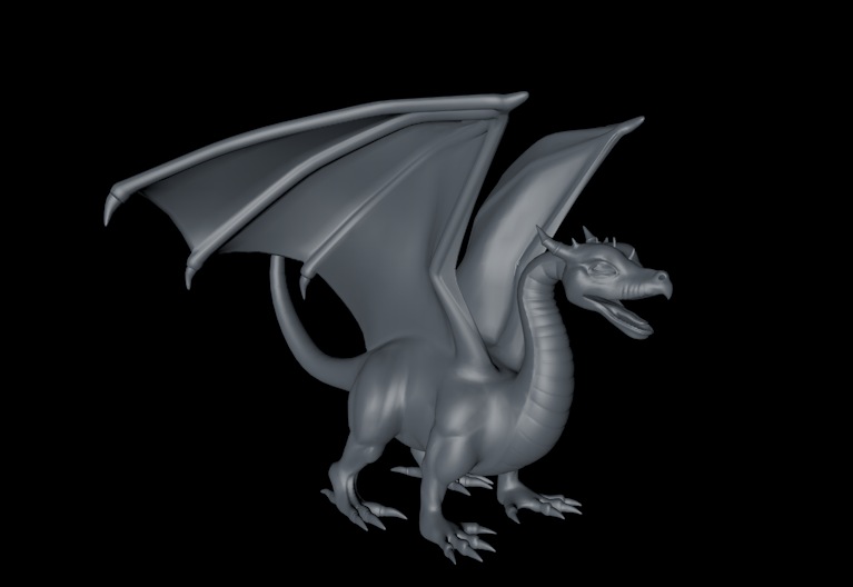 带翅膀的龙3D模型 Dragon - C4D之家 - cinema4d_ 2014-03-17 下午8.14.35.jpg