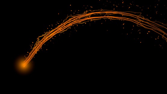 漂亮的光线拖尾工程文件（C4D）