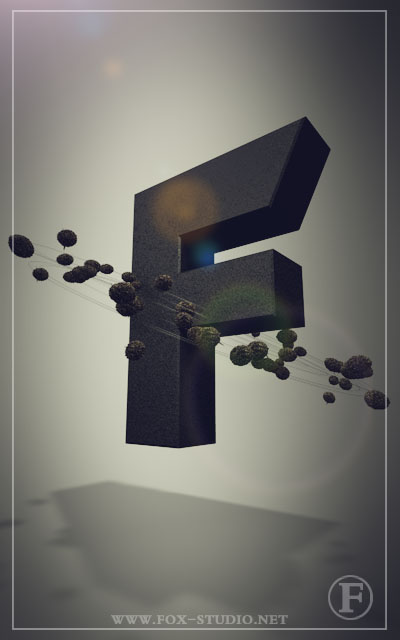 C4D字母总动员《F》中文视频教程